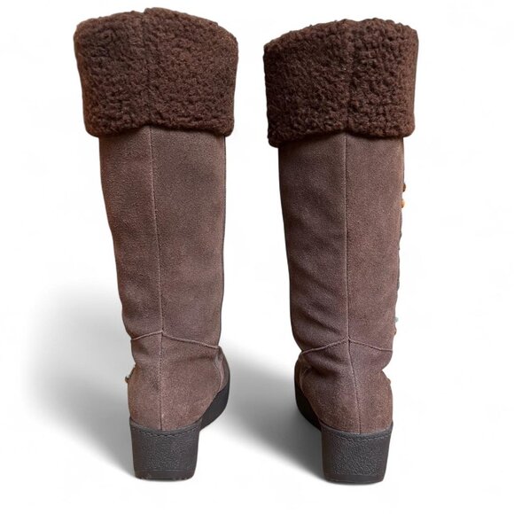 Steve Madden Seminole Genuine Suede Tribal Beaded Boots - Picture 4 of 8